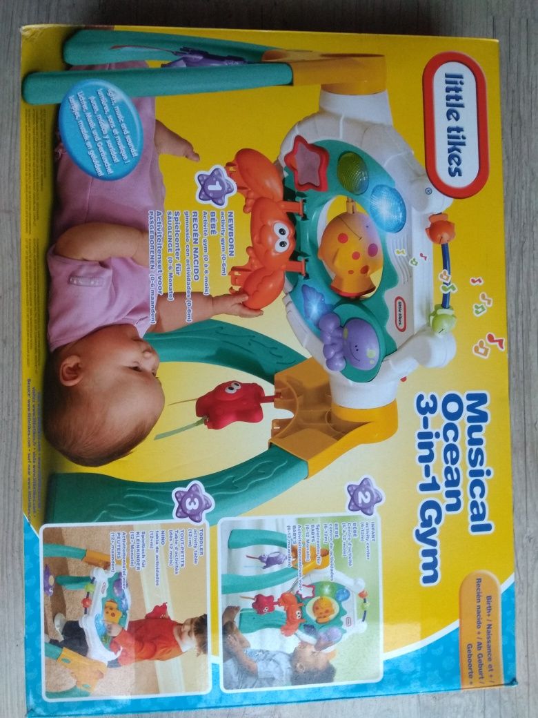Muzyczny ocean musical 3w1 little tikes stolik interaktywny jak nowy