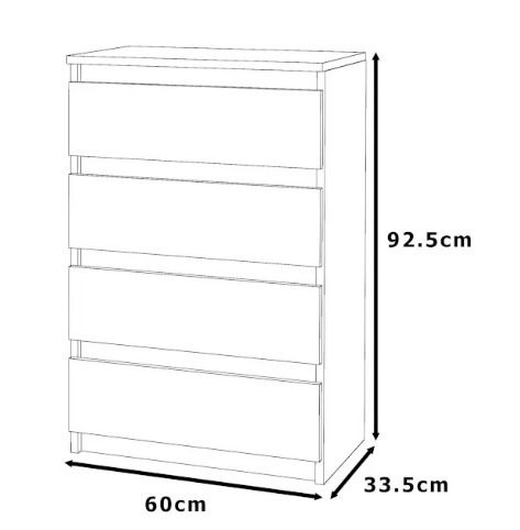 Komoda z szufladami szafka RTV salon sypialnia loft
