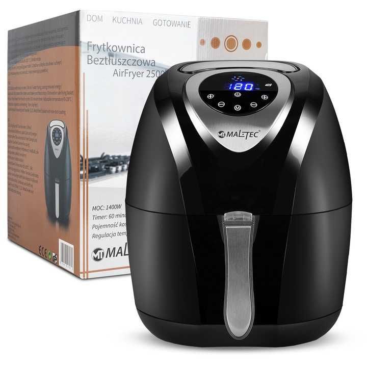 Nowa FRYTKOWNICA beztłuszczowa AIR FRYER mocna DUŻA MISA frytownica