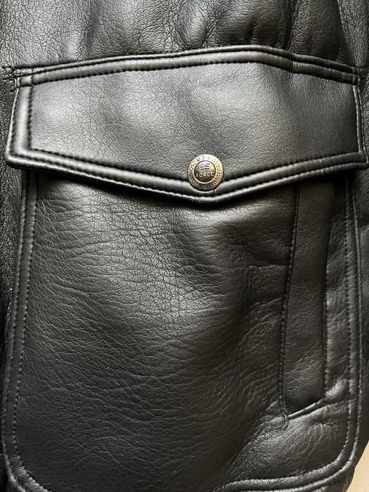 Вінтажна шкіряна куртка пілот авіатор (бомбер) оверсайз фіт. u.s force