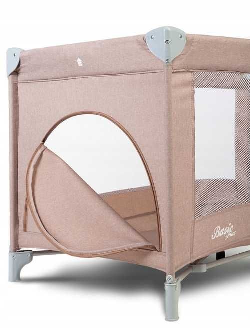 Caretero Basic Plus Łóżeczko Turystyczne Dwupoziomowe Beige *NOWE*
