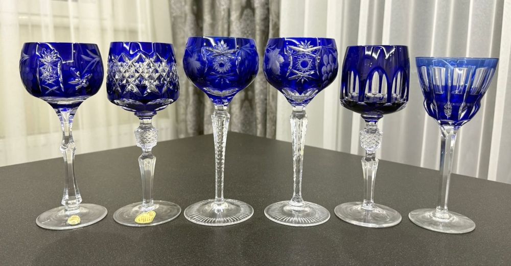 Винтажные хрустальные фужеры для вина Nachtmann Joska GDR Германия