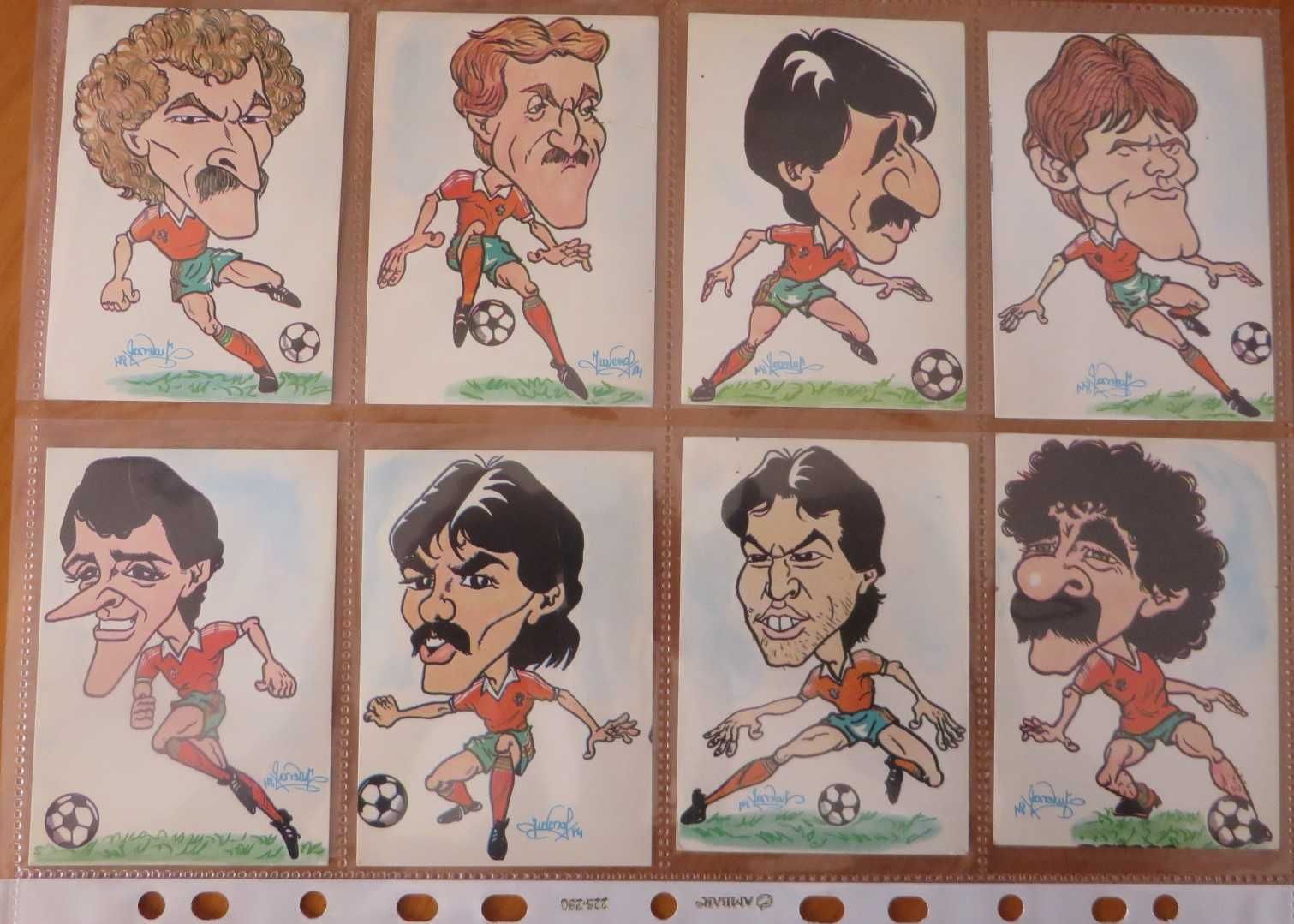 Calendários coleção, Futebol Caricaturas 1984