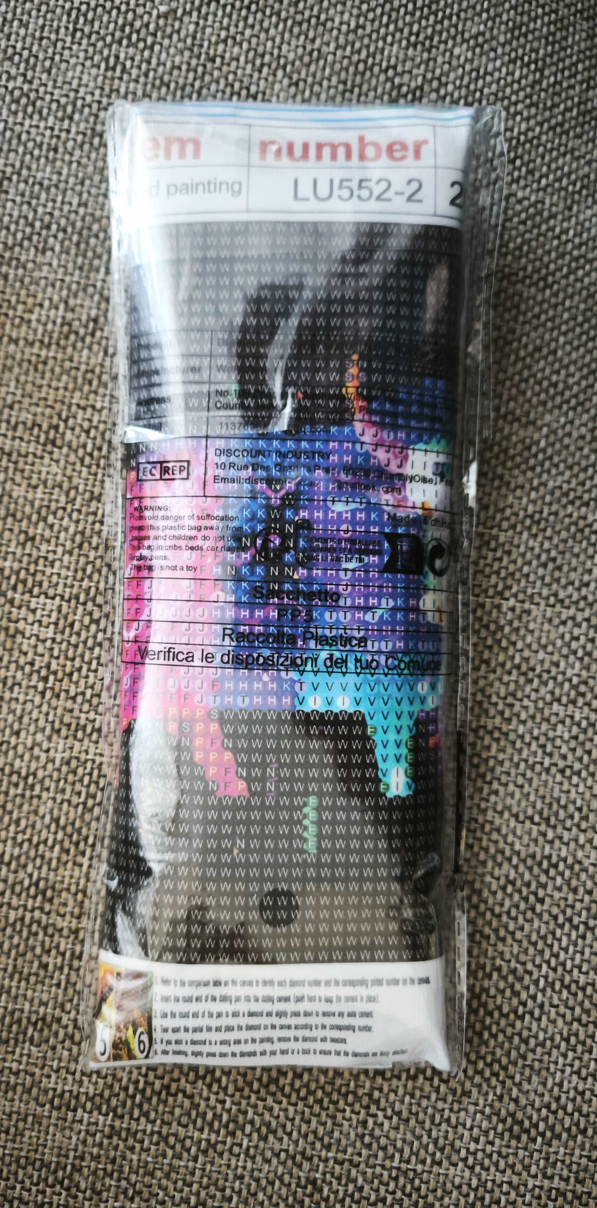 Zestaw diamond painting - kolorowa krowa