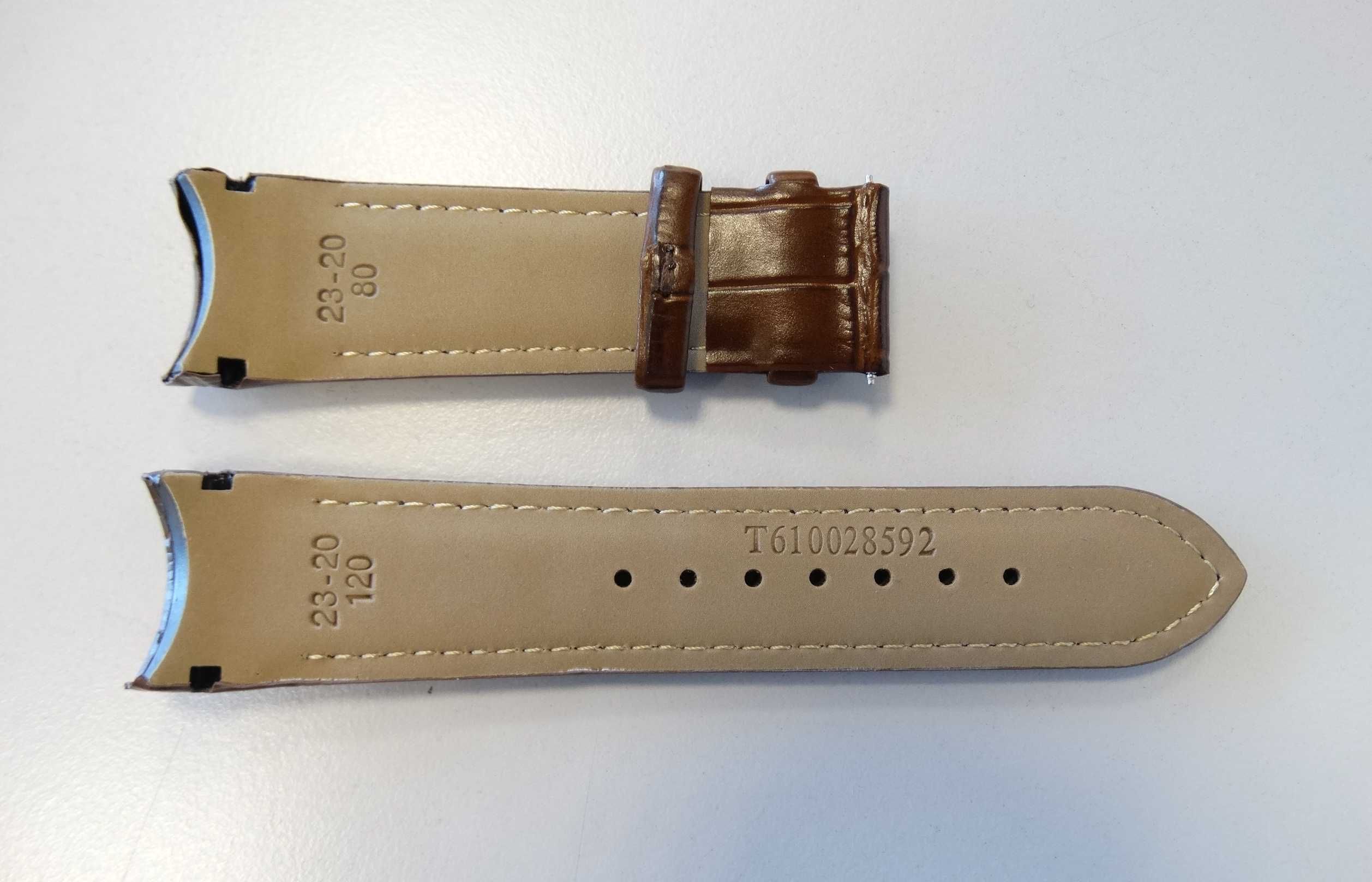 Skórzany Pasek do zegarka Tissot COUTURIER 23mm brązowy lub czarny