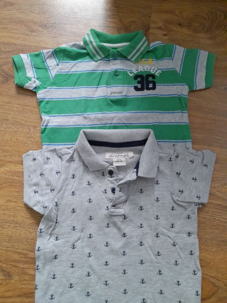 2 koszulki polo 92cm