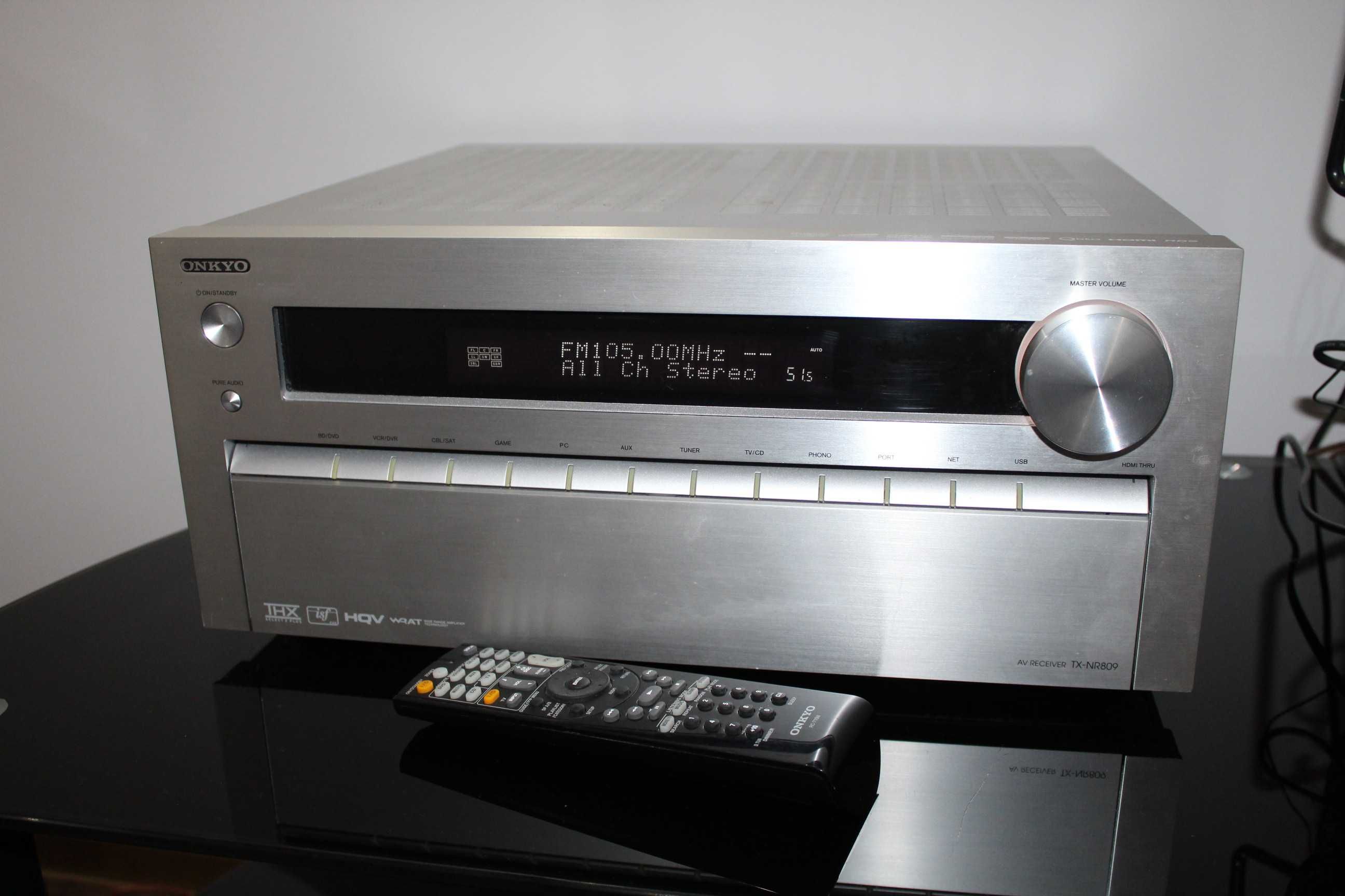ONKYO TX-NR809 Amplituner kino domowe 7.2 USB hdmi r.internet Wysyłka