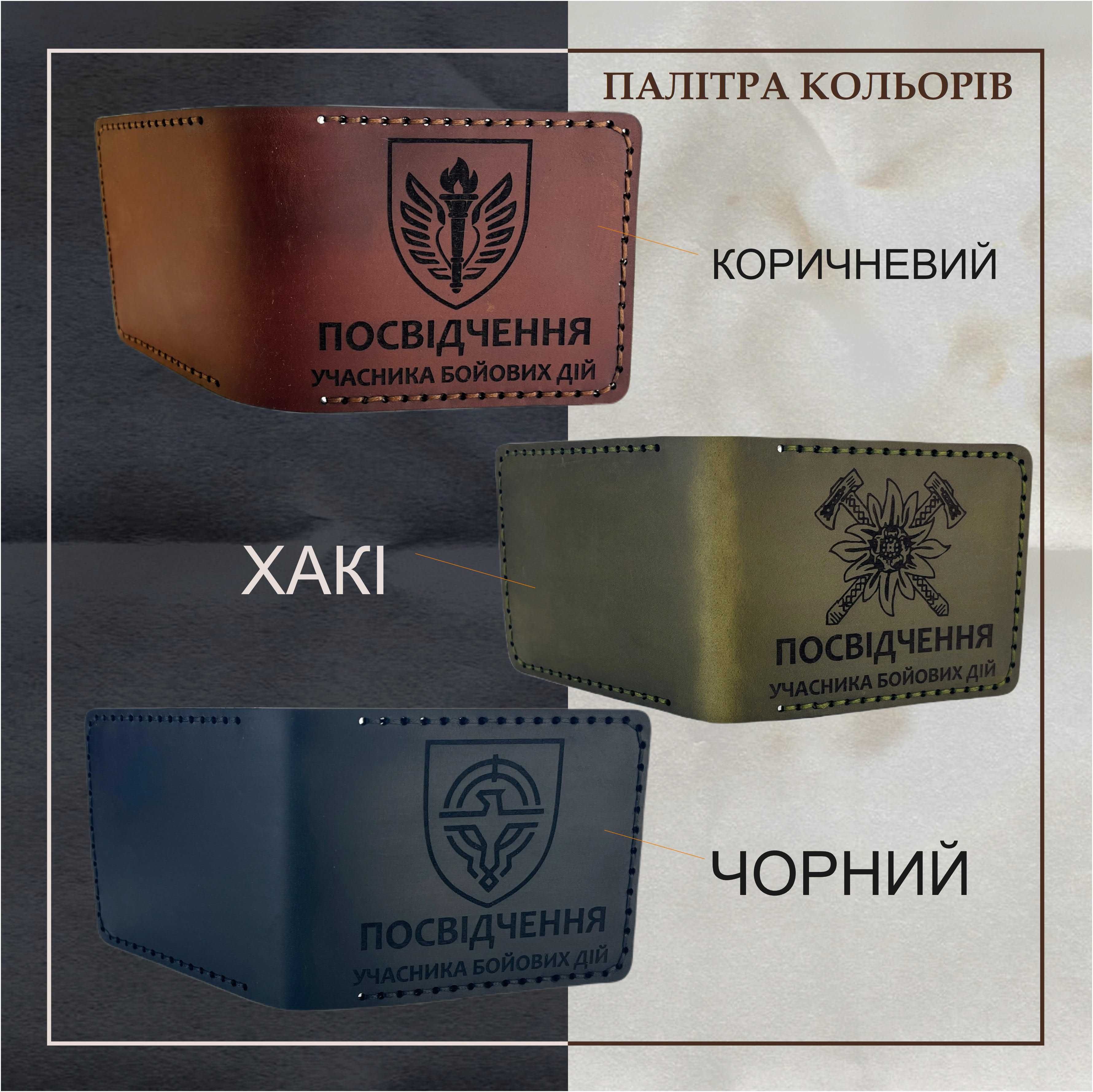 Обкладинка на посвідчення для убд шкіряна/Обложка на УБД/ Коричнева