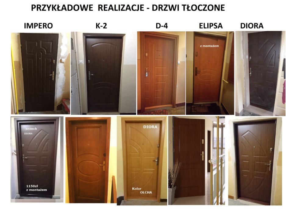 Antywłamaniowe drzwi wejściowe- zewnętrzne z MONTAŻEM, ocieplone