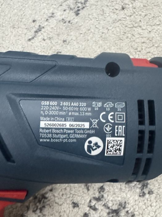 Дрель ударний Bosch Professional GSB 600