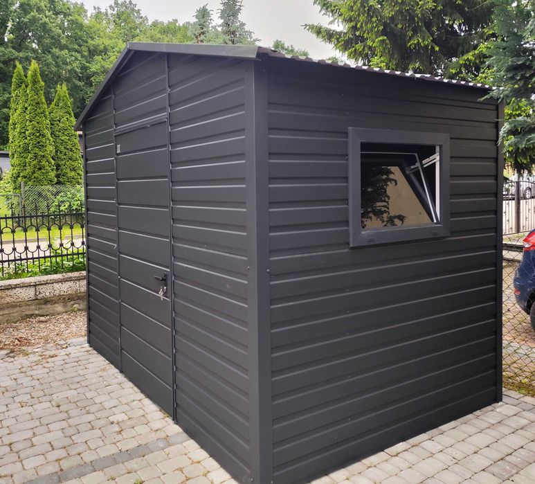 Grafitowy Schowek Domek Ogrodowy OKAZJA