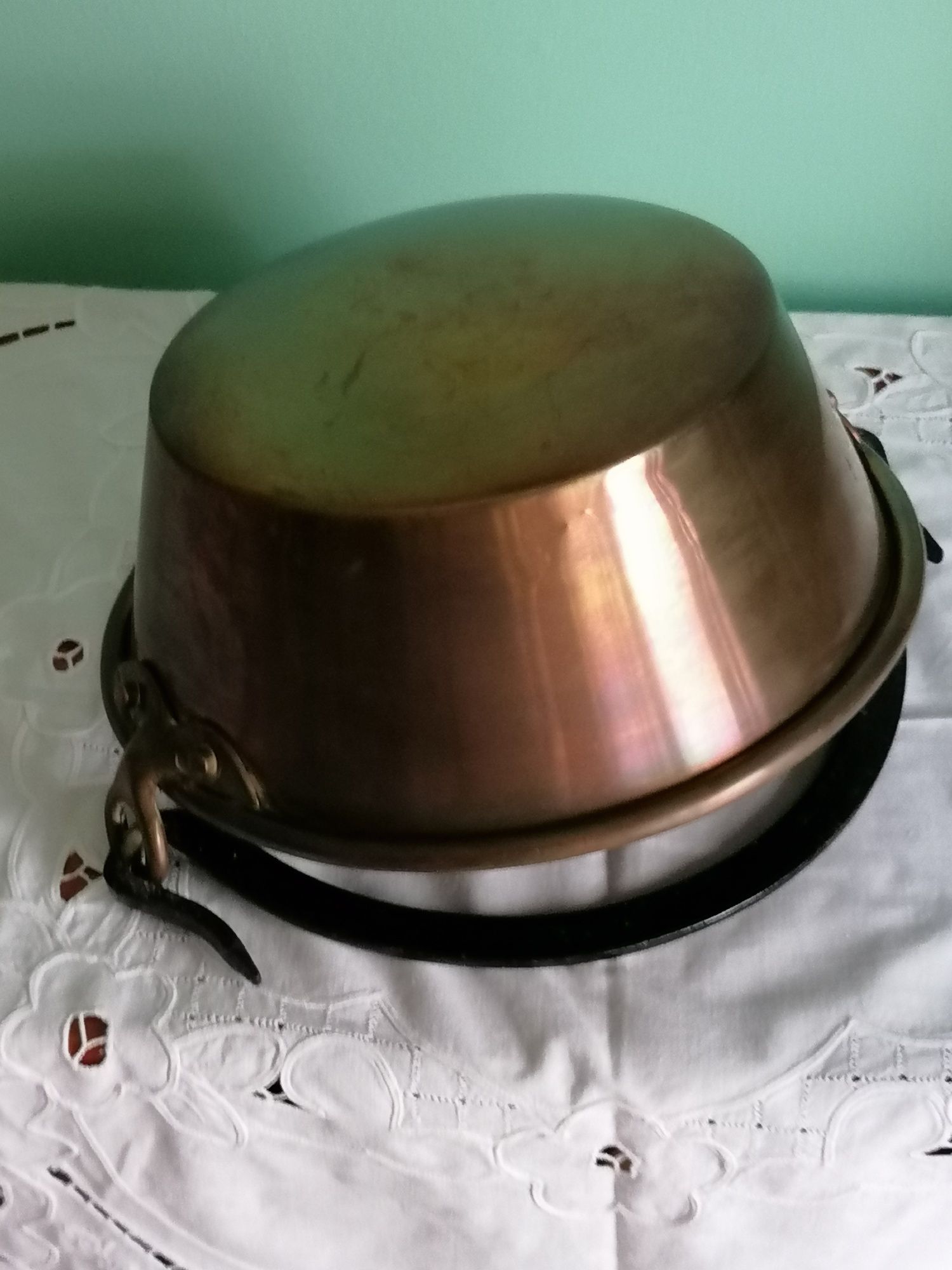 Panelas cobre antigas nunca usadas