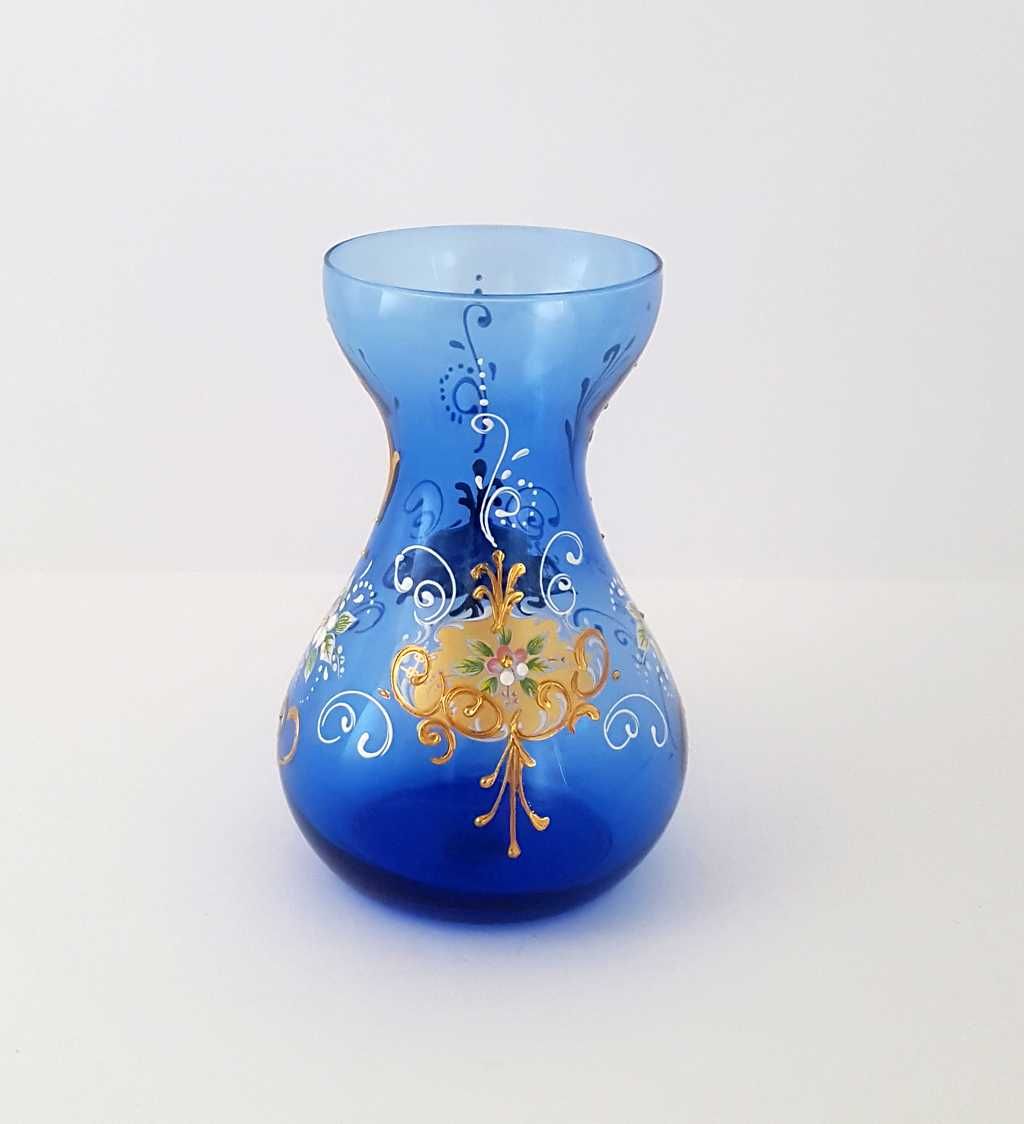 Szklany wazon, sygnowany MURANO - Wenecja z lat 50-tych