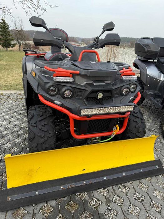 Odes 800 Quad Pług + wyciągarka i lampa led