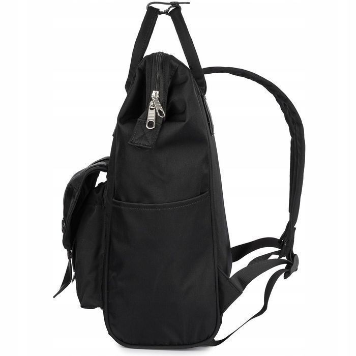 Plecak trekkingowy podróżny bagaż elegancki retro czarny duży Bag nowy