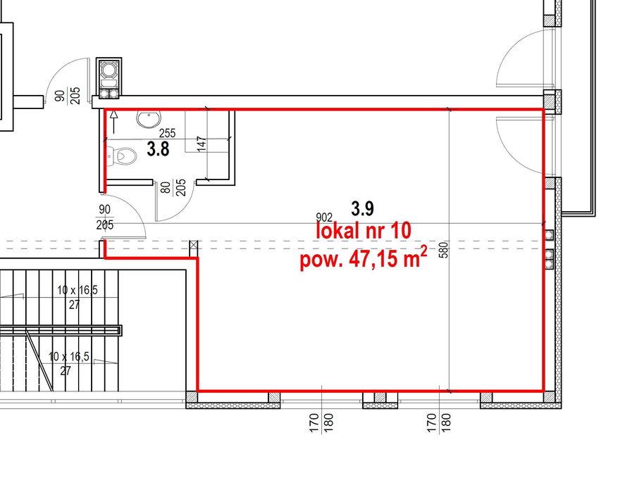 Biuro Lokal biurowy WYNAJEM Gdańsk Jasień 47,15m2 Leszczynowa