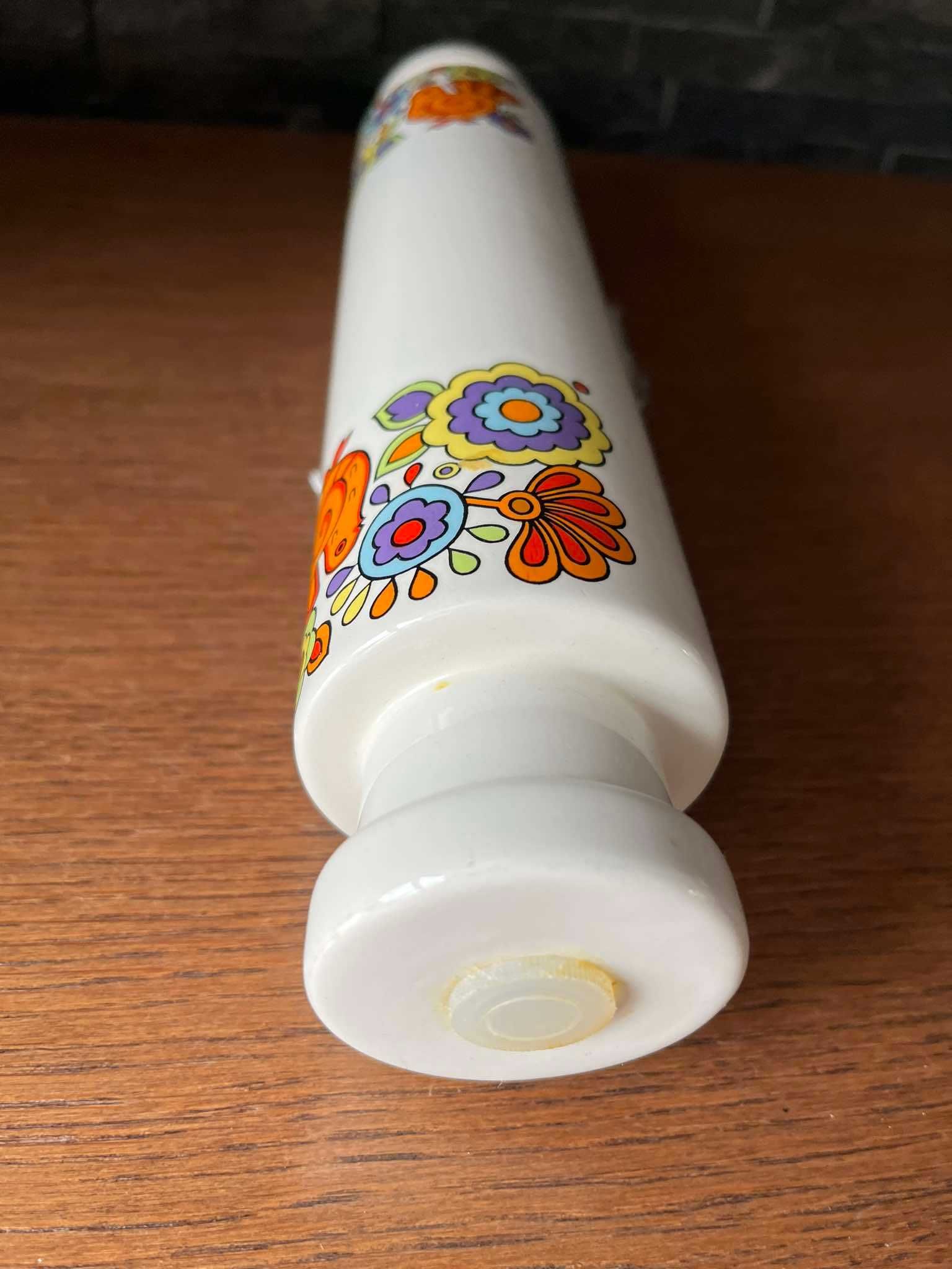 Porcelanowy wałek do ciasta kura vintage