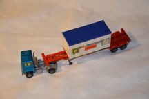 Matchbox Scammell Tractor + K-17 Trailer + oryginalny kontener z 1973