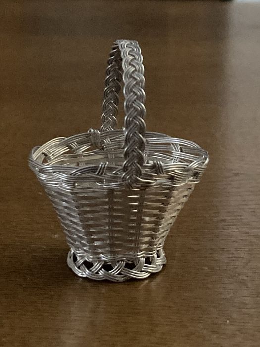 Cesta em prata Portuguesa contrastada