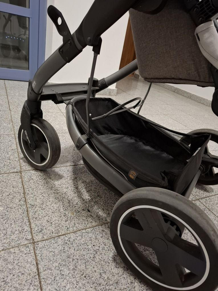 Wózek x-lander 2w1 brąz stan bardzo dobry gondola spacerówka