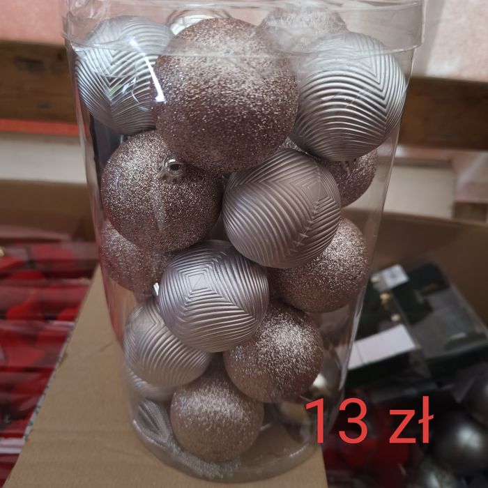 Bombki choinkowe różowe