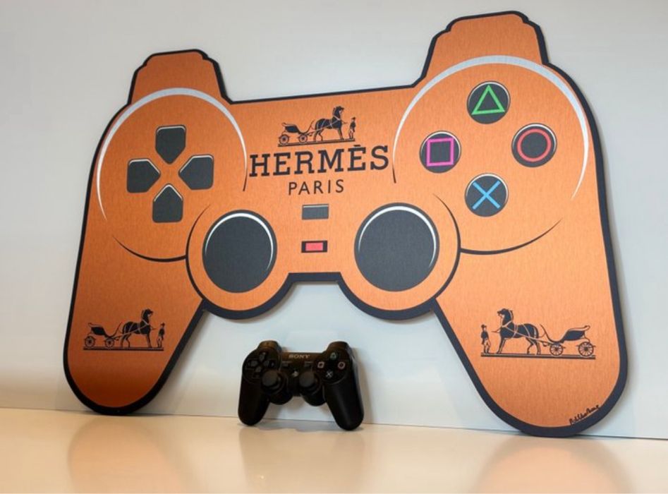 Hermès Gamepad XXL Art HandSigned - RobVanMore