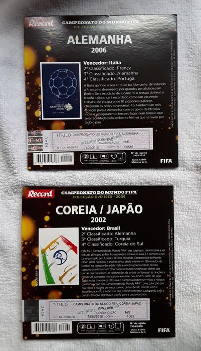 DVD Campeonato do Mundo FIFA - Colecção 1930/2006