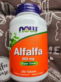 Now Foods, Alfalfa Альфальфа люцерна 650 мг 250 таб