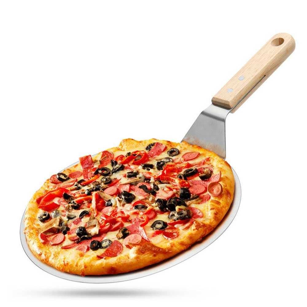 Łopata łopatka do pizzy 30 cm z przyborami podbierak nóż szufla taca