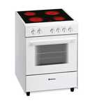 Fogão 60x60cm mesa vitro e forno eléctrico estático