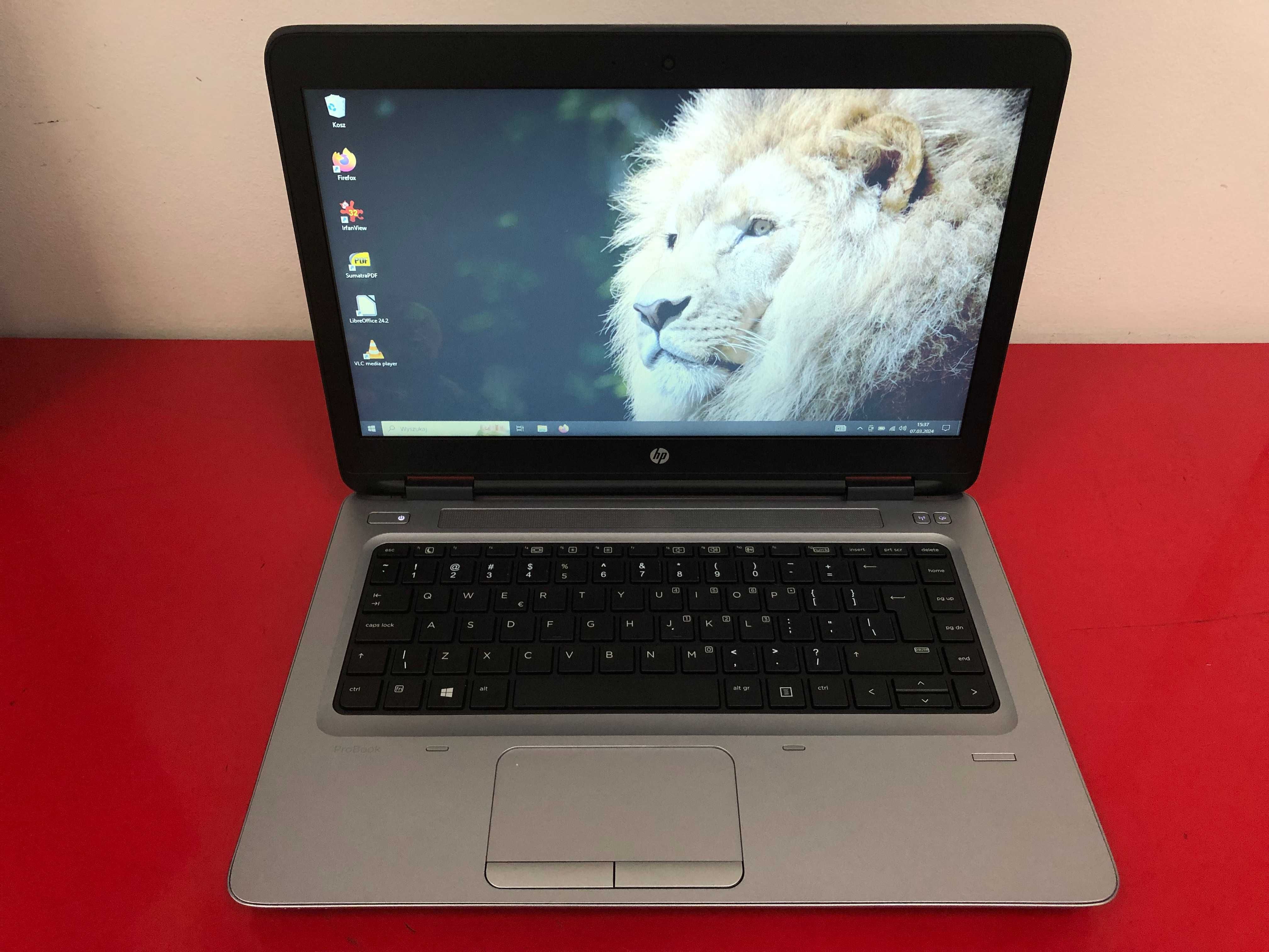 Biurowy i bardzo solidny HP ProBook 640 G2 i5 16GB 256SSD Klasa A