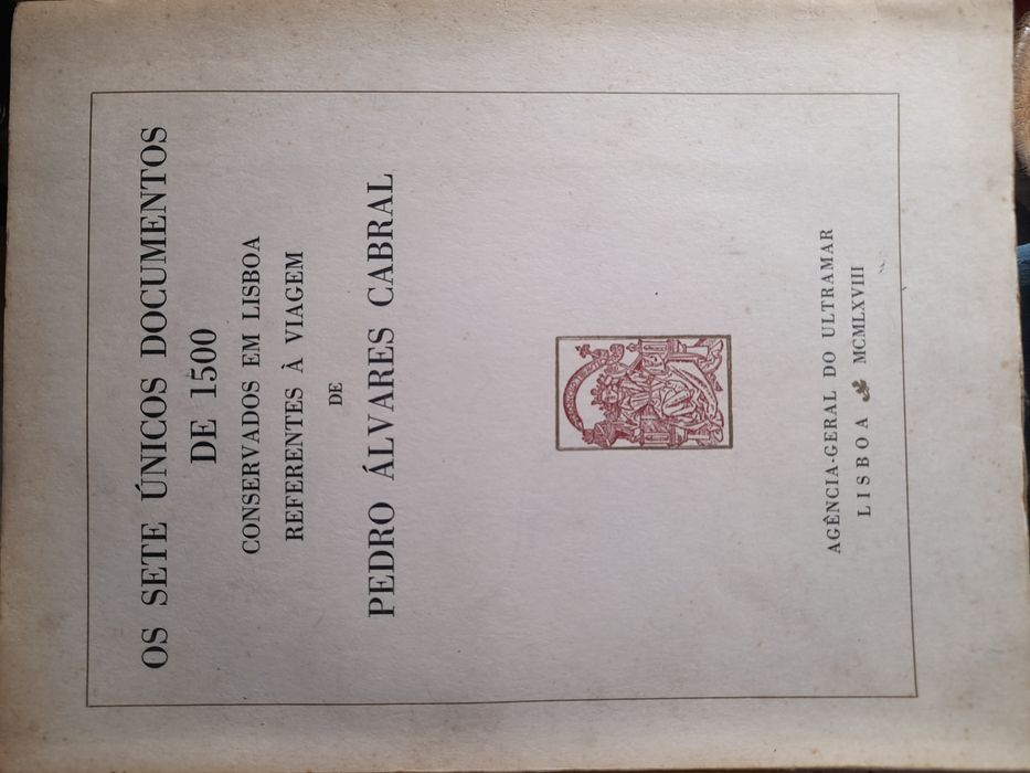 Livro Os Sete Únicos Documentos de 1500 conservados em Lisboa ...