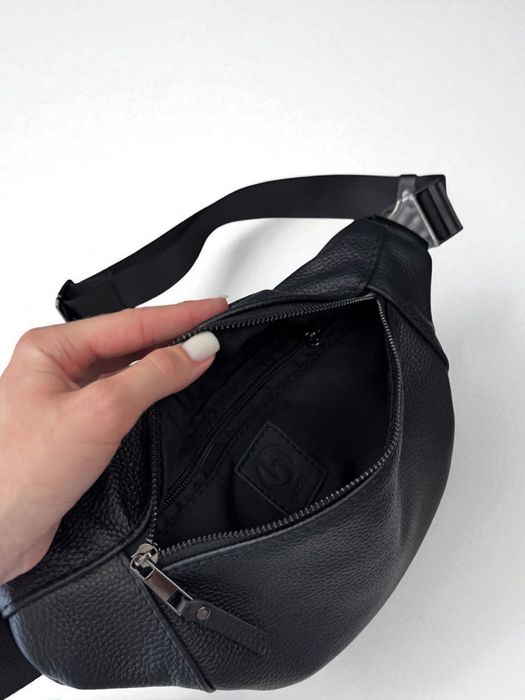 Шкіряна чоловіча сумка бананка|мужская кожаная сумка бананка барсетка