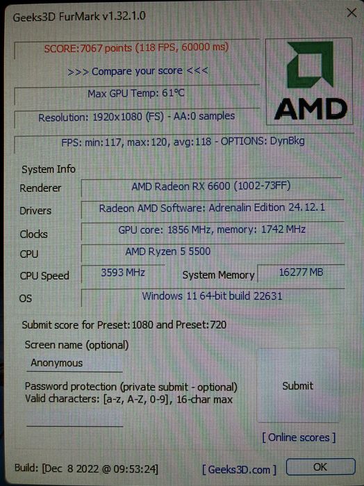 Komputer gamingowy Ryzen 5 5500 / RX 6600 / 16GB / SSD + HDD / ARGB