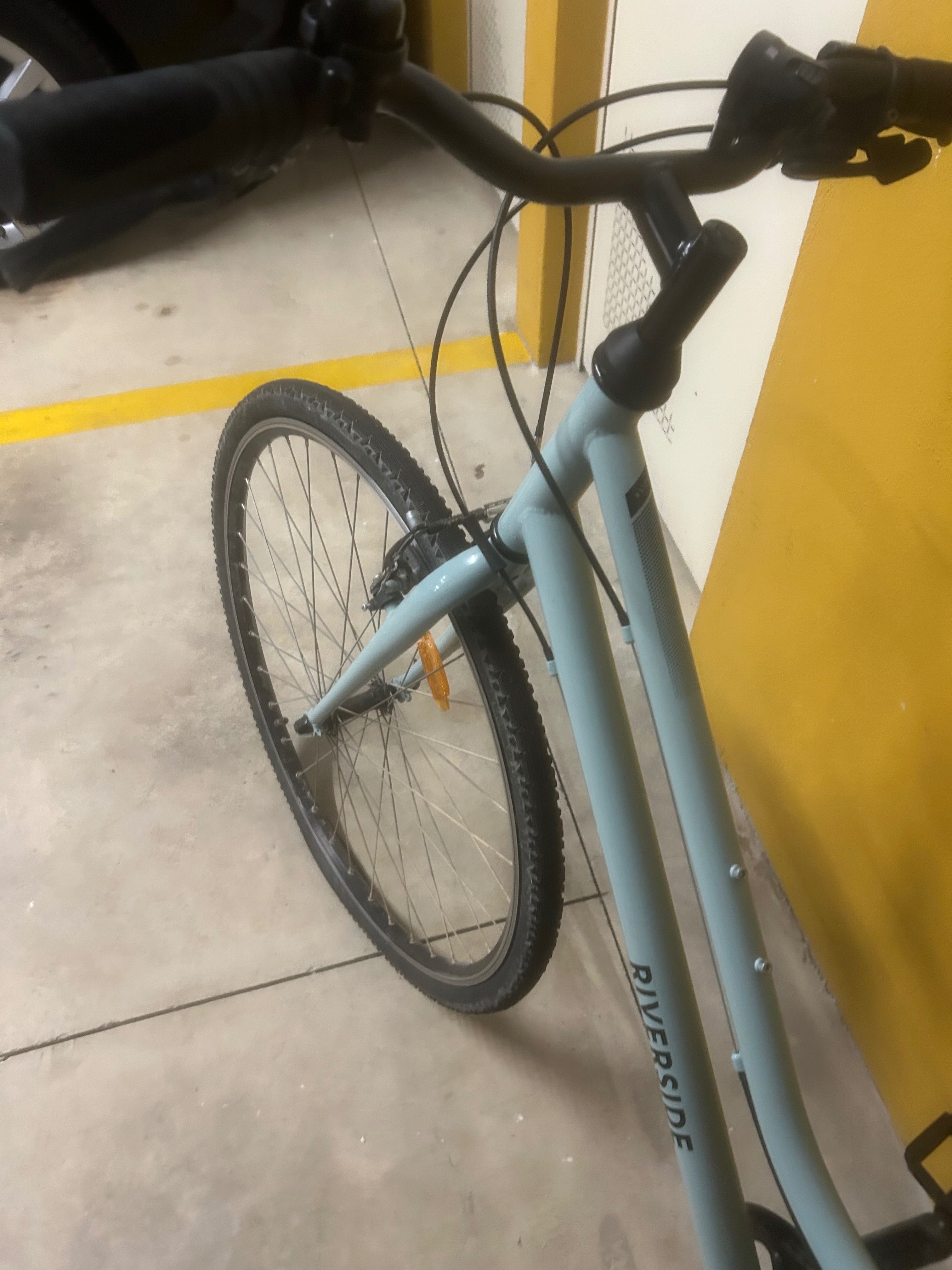 BICICLETA DE CIDADE Riverside 120 quadro rebaixado cor verde SEMINOVA