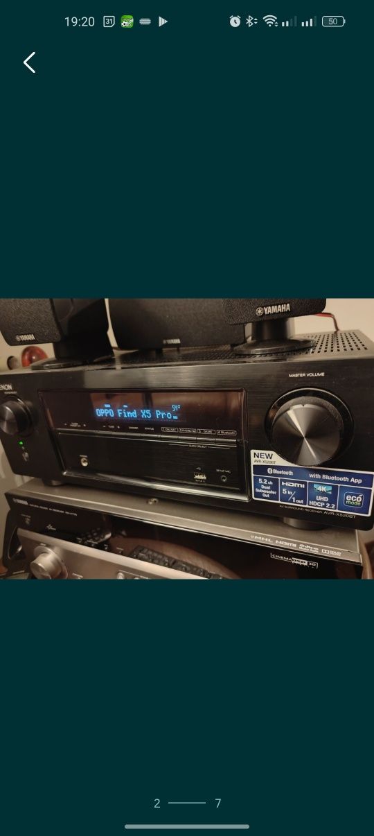 DENON  Rx-v520BT - Bluetooth, 4K, 5xHDM, 130 W. USB,I,