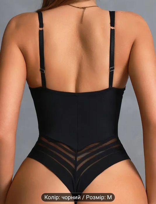 Жіночий боді чорний розмір М