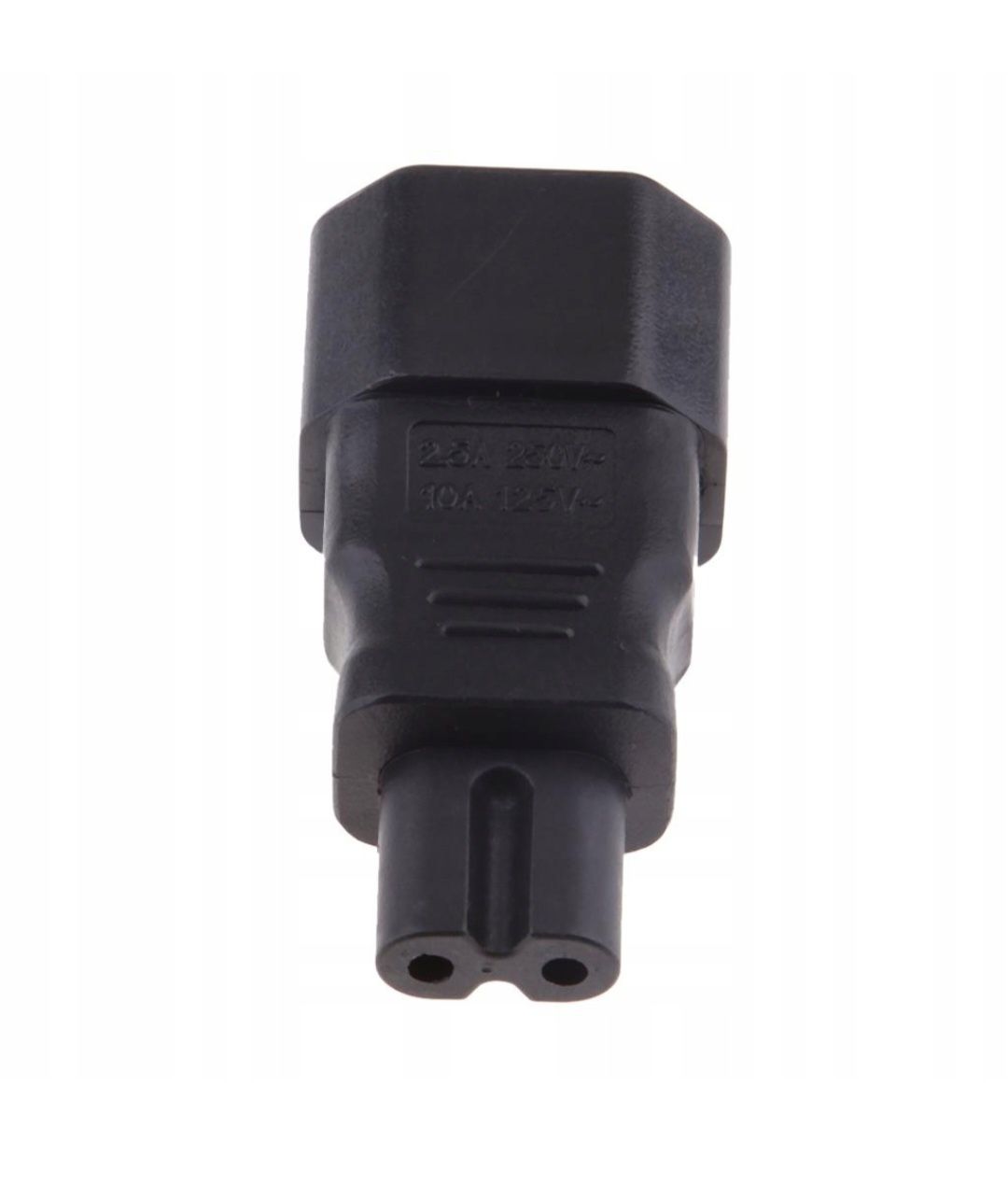 wkv-IEC C14 to C7 Premium Molded Plug Converter