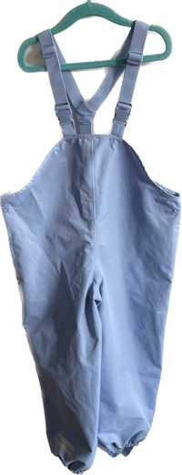 Spodnie przeciwdeszczowe na szelkach 128