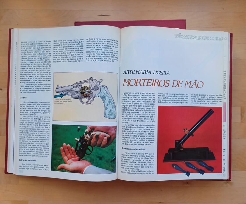 Livros "Armas de Fogo Ligeiras, Desportivas e Militares", 3 volumes