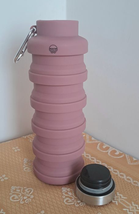 Garrafa de água em silicone 500ml, Nova