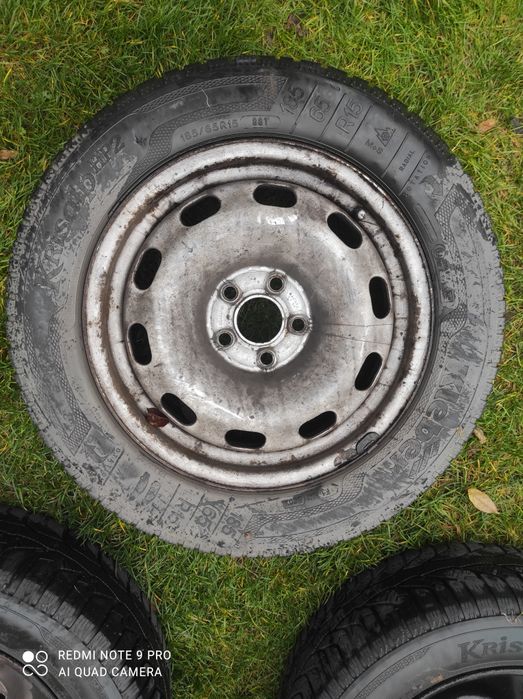 Sprzedam felgi 5x100 ET38+opony kleber krisalp HP2 185/65/15 zima
