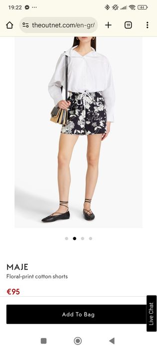 Calção Maje tamanho S