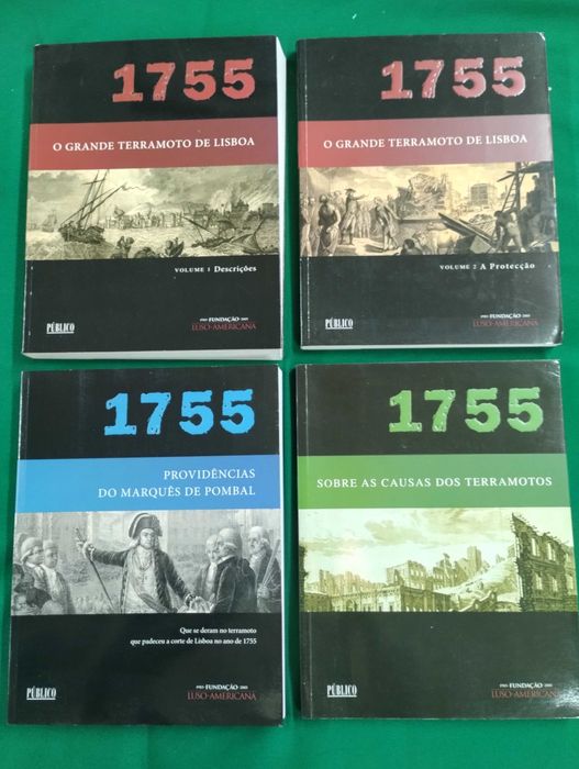 Colecçao de 4 livros Terramoto 1755