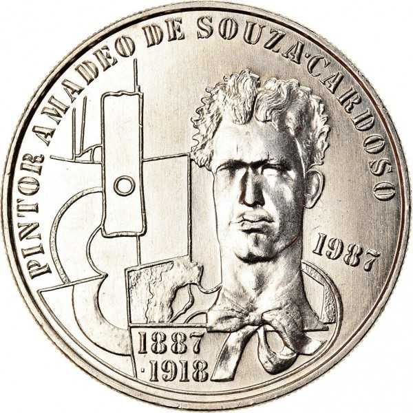 Moeda antiga Portugal 100$00 - 1987 Amadeo de Souza-Cardoso