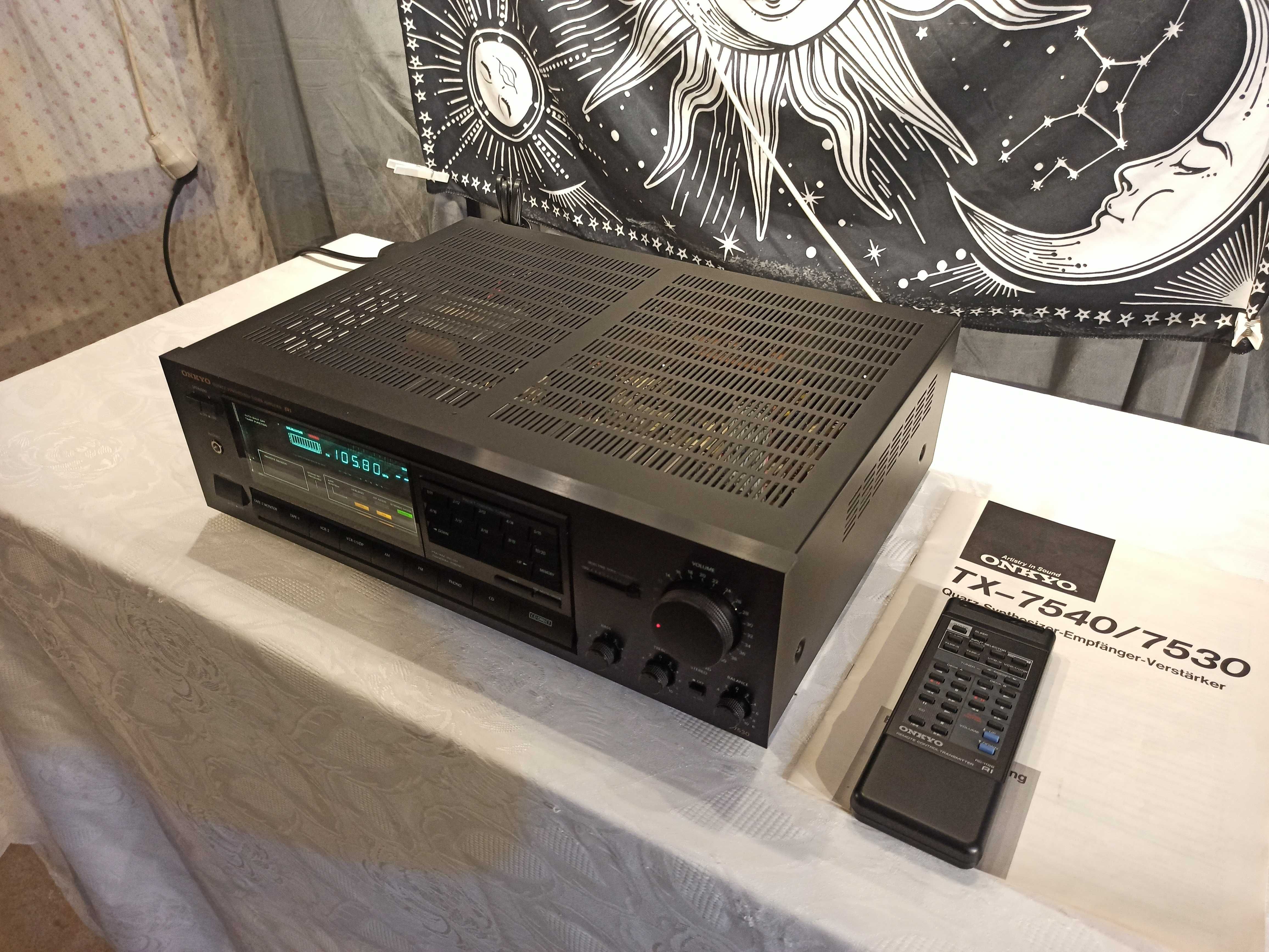 Amplituner wzmacniacz ONKYO TX-7530 z pilotem i instrukcją