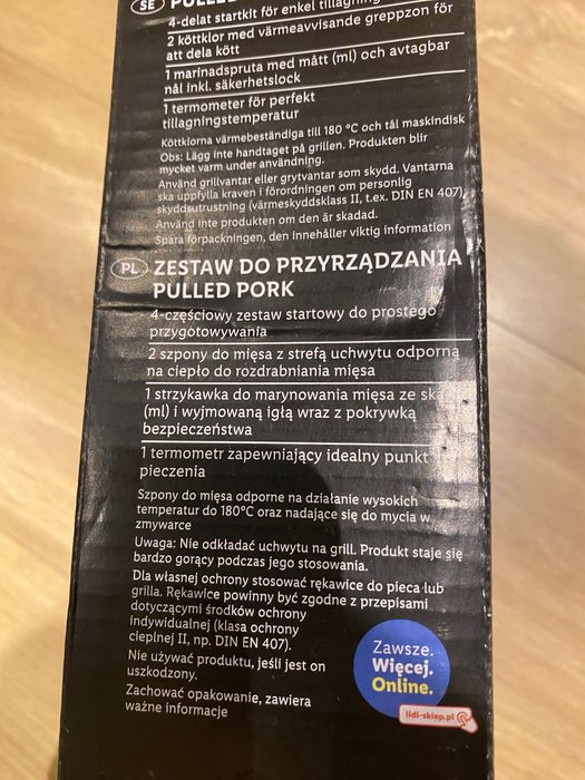 Grill meister zestaw do przyrządzenia pulled pork