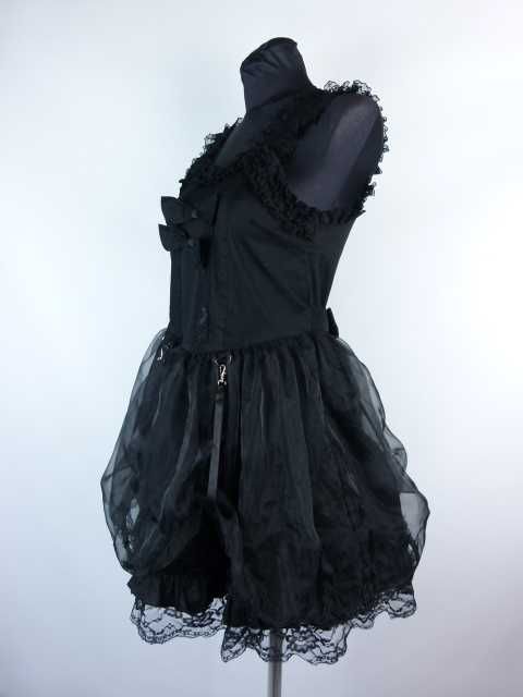 Living Dead Souls Lolita goth punk sukienka mini / M