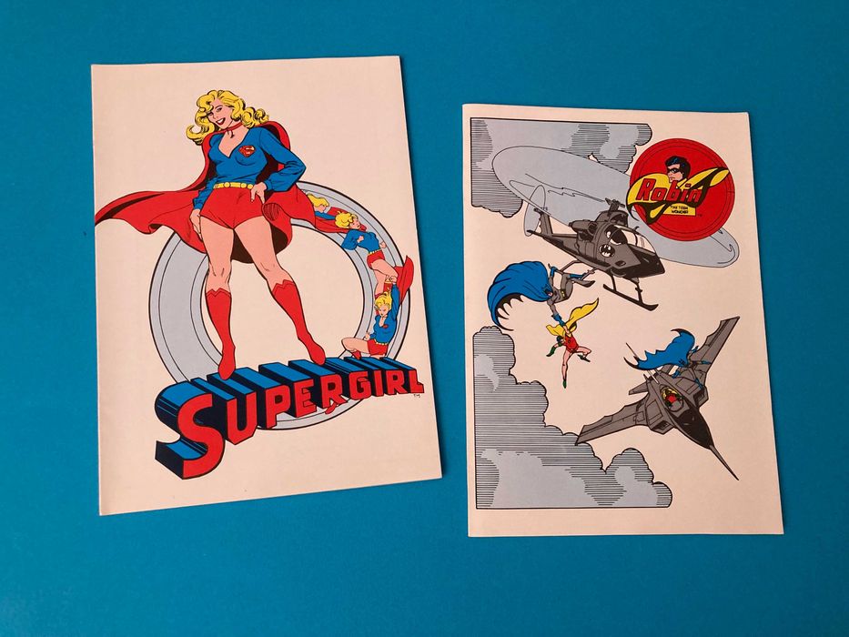 Colecção de 4 Cadernos Escolares DC Comics Anos 80 Firmo
