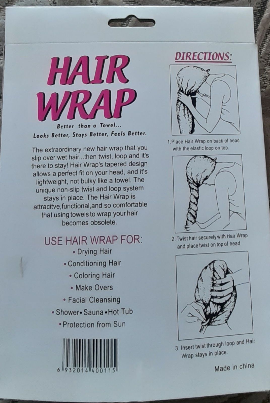 Turban do włosów Hair Wrap